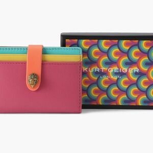 Kurt Geiger Pink and Orange Wallet